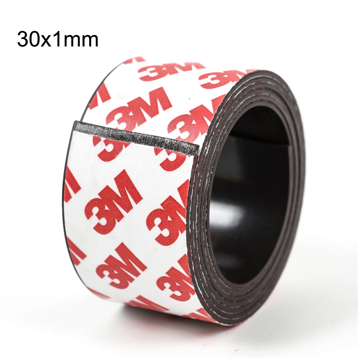 1 Meter 10*1 10*2 12*2 15*1 20*1 30*1 mm self Adhesive Flexible Soft Magnetic Strip Rubber Magnet Tape width 10mm/15mm/30mm 8