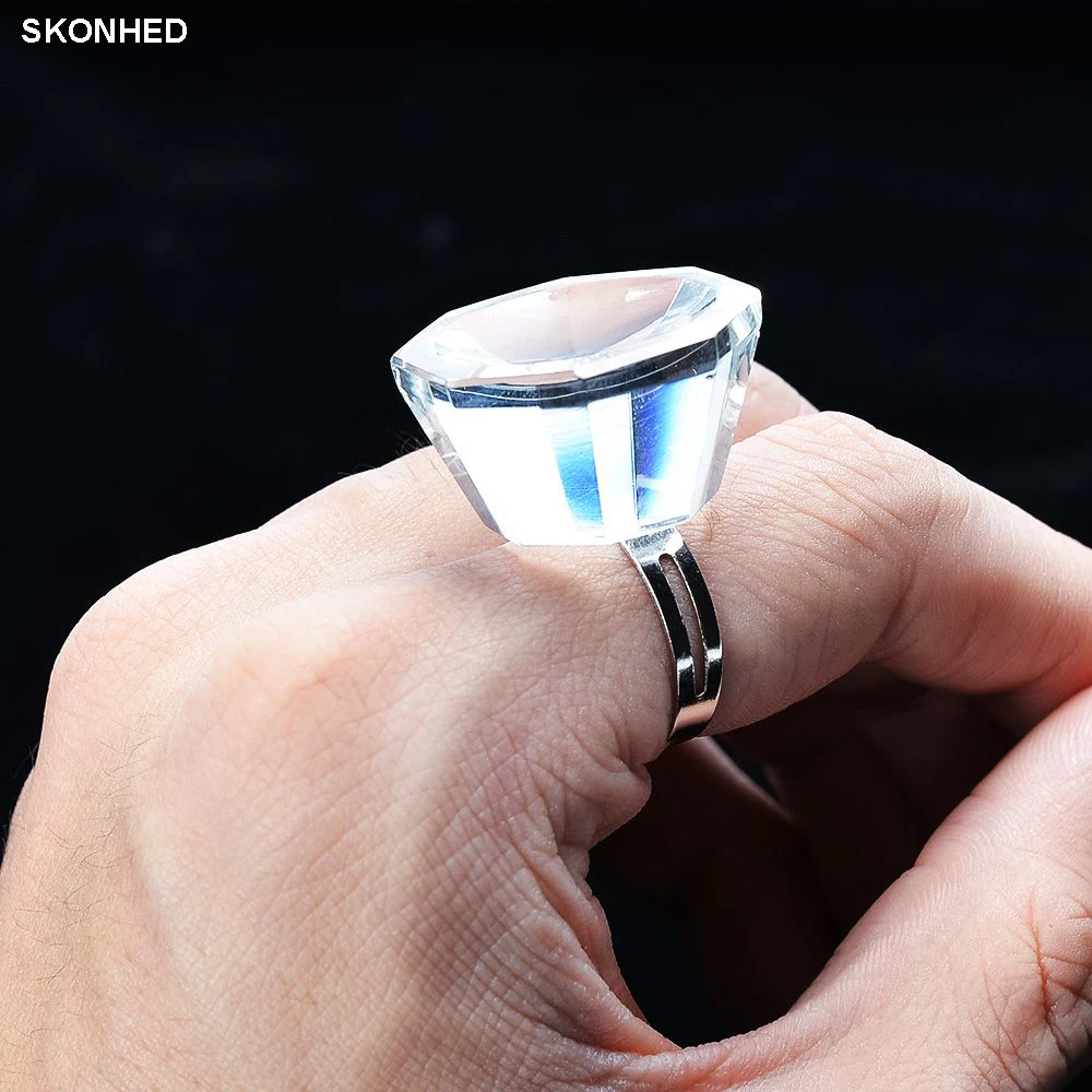 

1PC Professional Galss Crystal Ring Individual Eyelash Extension Glue Holder Eye Lash Adhesive Stand Pallet Beauty Makeup Tool