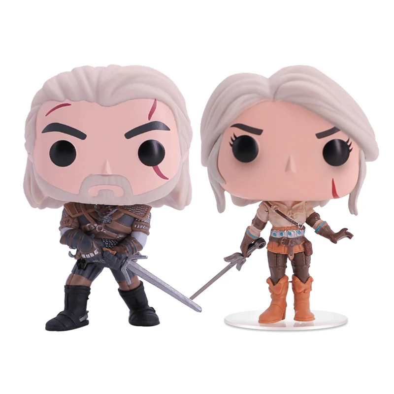 

Action Figure One piece Witcher Geralt and Ciri Figure Model for Collection and as Gift