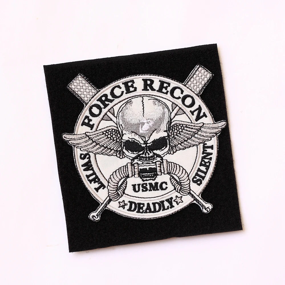 

TSNK Military Enthusiasts" FORCE RECON" Military Tactial Morale Patch Army Badge Armlet