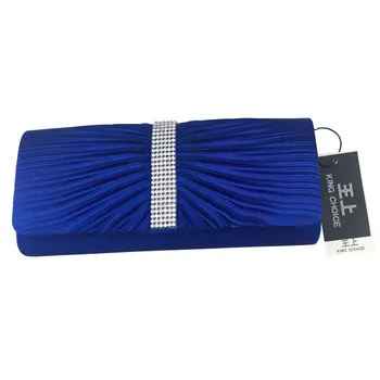 

Diamond Evening Bag Satin surface with Fold