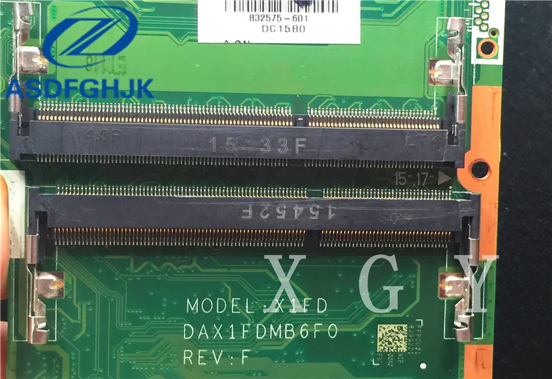 Best  Laptop Motherboard DAX1FDMB6F0 for HP 15-AB Motherboard SR2FQ i7-6700HQ 2.6GHz CPU 832575-601 DDR3L