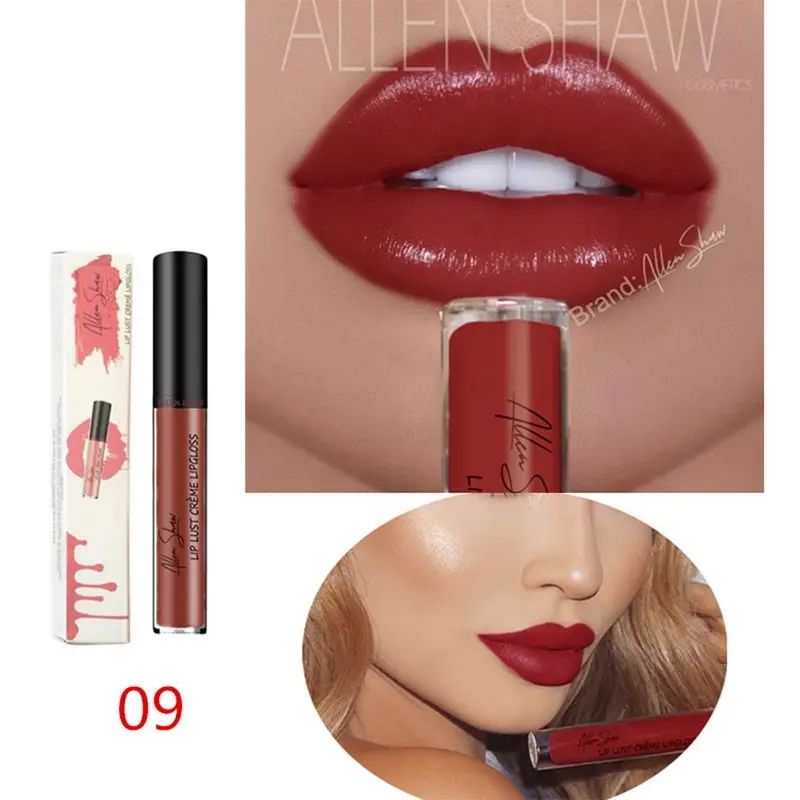

12 Colors Popular Women Waterproof Long Lasting Lip Gloss Sexy Liquid Lipsticks Makeup Nude Glitter Shimmer Lipstick Cosmetics