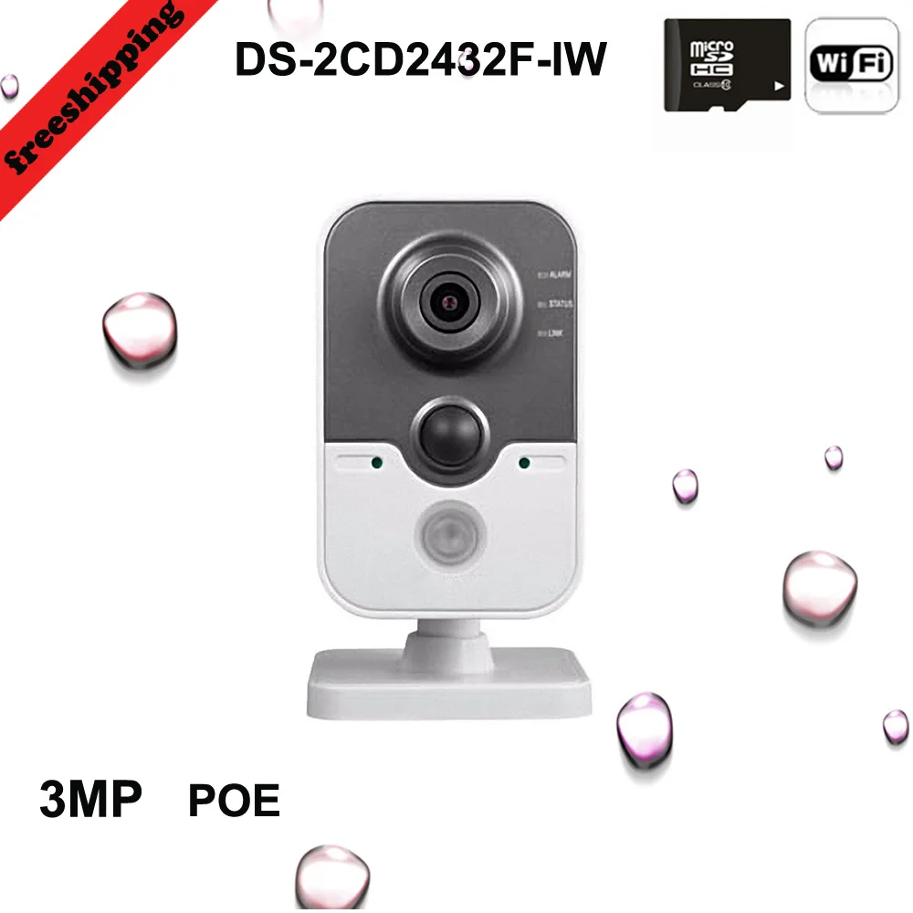2106 NEW WIFI Camera DS 2CD2432F IW Full HD 3MP multi function alarm network camera Built