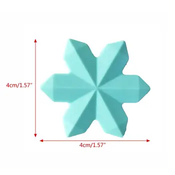 

1 Pieces Snowflake Beads Baby Teether DIY Pacifier Chain Silicone Teething Beads For Necklace Jewelry Teething Beads