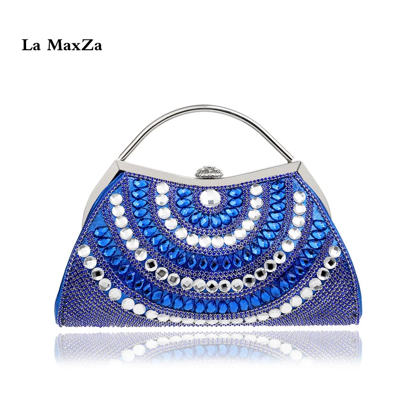 

La MaxZa Best Seller Ladies Dress Dinner Bag Fruitless Luxurious Bag Fashion Small Handbag Evening show Ball bag