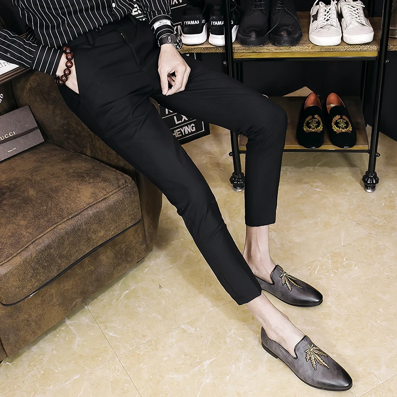 New Summer Autumn Foot Slim Size 28-36 Business Men's Casual Pants Personality Classic Fashion Youth Simple Urban Hair Stylist New Summer Autumn Foot Slim Size 28-36 Business Men's Casual Pants Personality Classic Fashion Youth Simple Urban Hair Stylist