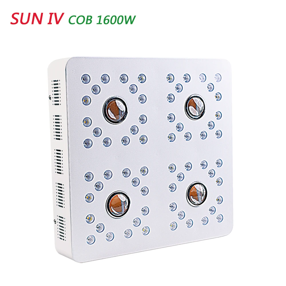 

High Par Value Sun-4 1600W COB LED Plants Grow Light with Full Spectrum 4pcs COB 64pcs Double Chips LED for Hydroponics System