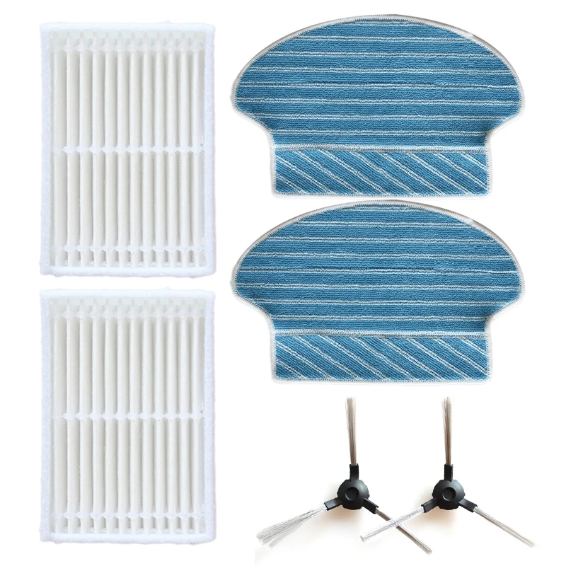 

For Midea VCR15 VCR16 Replacement Accessories Kit Household Cleaning Filter Attachments Mop Cloth Side Brushes
