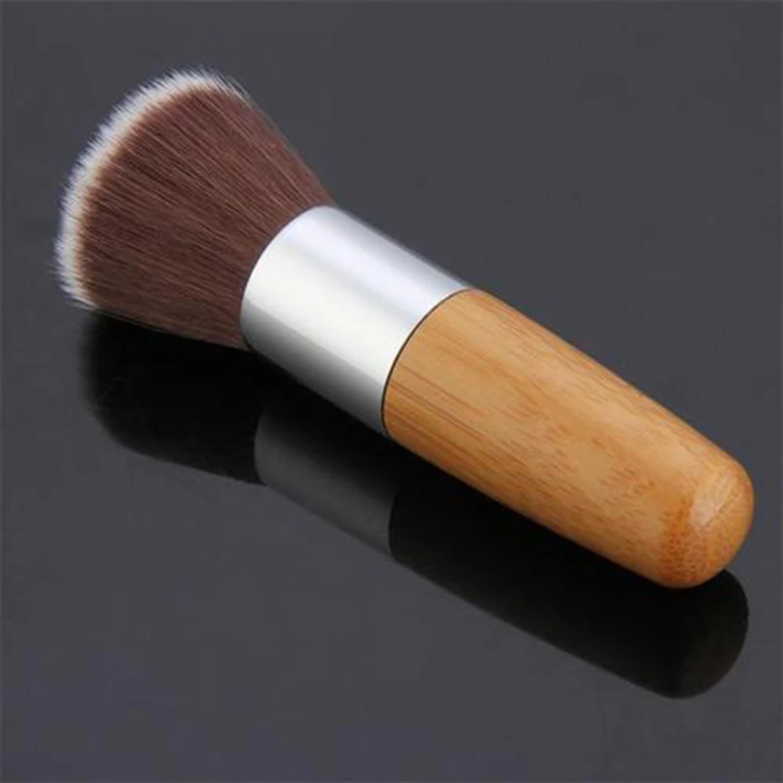 2016 1pc Wood Handle Flat Top Buffer Cosmetic Makeup Make Up Cosmetic