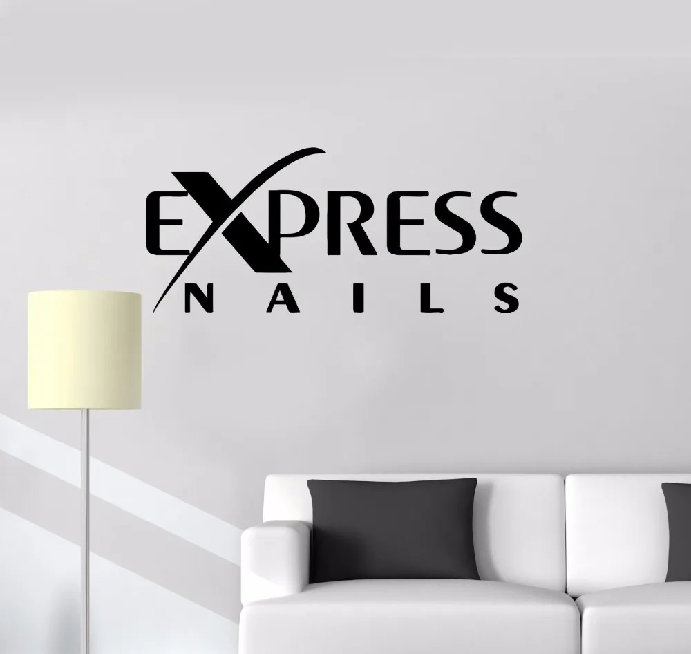Buy 2016 new fashion Vinyl Decal Express Nails Quote