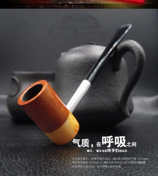 

New 1pcs Vintage Enchase jade Wooden Smoking Pipe Tobacco Cigarettes Cigar Pipes Durable