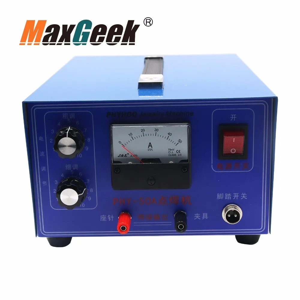 Ювелирный лазерный сварочный аппарат Maxgeek 400 Вт 50A мини точечный золотой