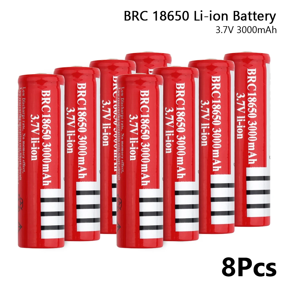 Rechargeable BRC high capacity brc 18650 battery 3.7v 3000mah electronic cigarette Rechargeable battery power high discharge