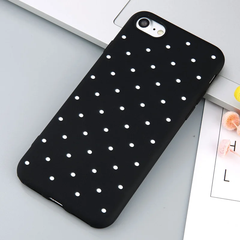 USLION Wave Point Phone Case For iPhone 8 Plus Wine Red Ploka Dots Soft TPU Back Cover For iPhone X XR XS Max 7 6 S Plus 5 5S SE USLION Wave Point Phone Case For iPhone 8 Plus Wine Red Ploka Dots Soft TPU Back Cover For iPhone X XR XS Max 7 6 S Plus 5 5S SE