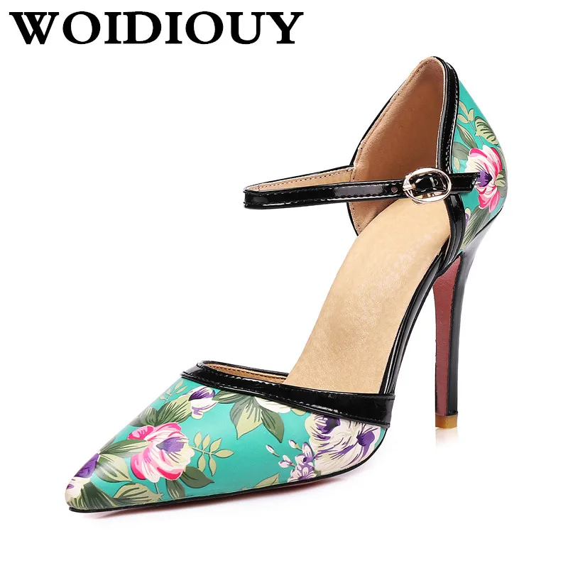 

Summer high heels thick bottom Women Rome open-toe pointed Beige Blue Black