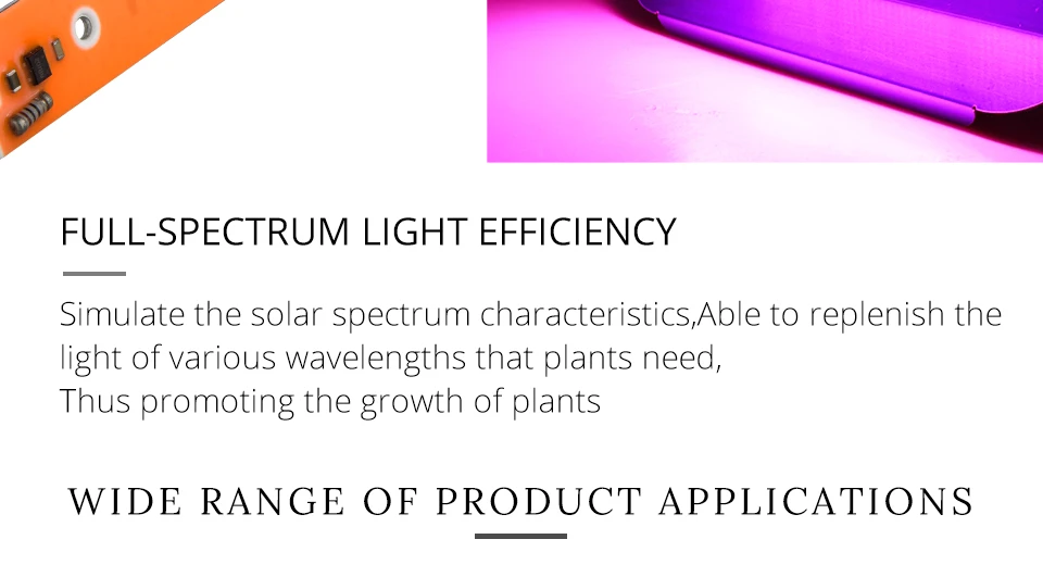 Высокомощный светодиодный фито-светильник 30 Вт 50 Вт 80 Вт полный спектр COB светодиодный диодный чип для выращивания растений сеяний AC 110 В/220 В