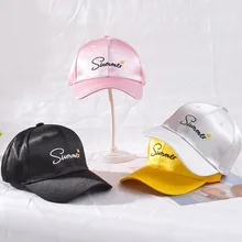 Новая Корейская обувь для мужчин и женщин Солнцезащитная шляпка вышитые буквы изогнутые купол бейсболка для улицы путешествия солнцезащитный козырек летние шляпы для отдыха