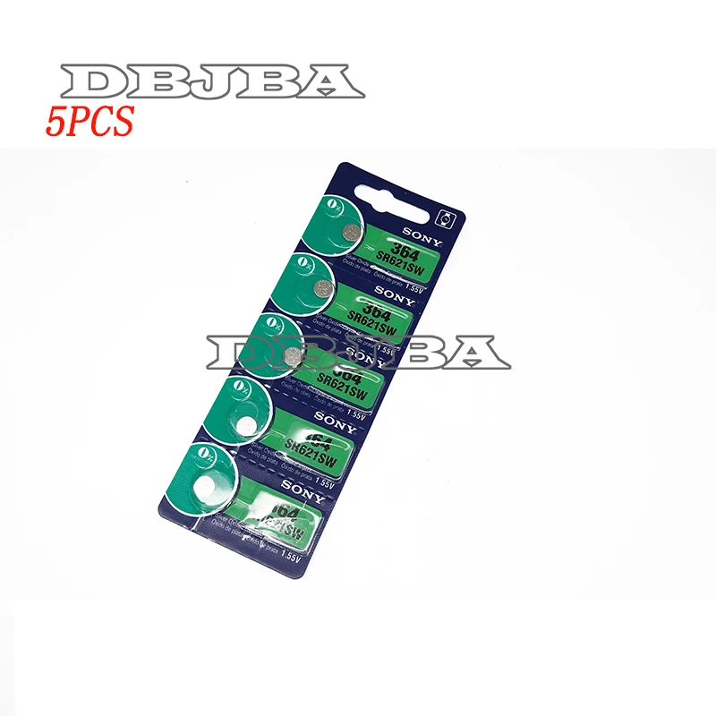 5х Розничная длительного срока службы 364 SR621SW V364 SR60 SR621 AG1 часовая батарейка