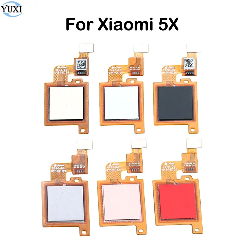 YuXi для Xiaomi 5X датчик отпечатков пальцев гибкий кабель Mi5x сенсорный Замена ленты |
