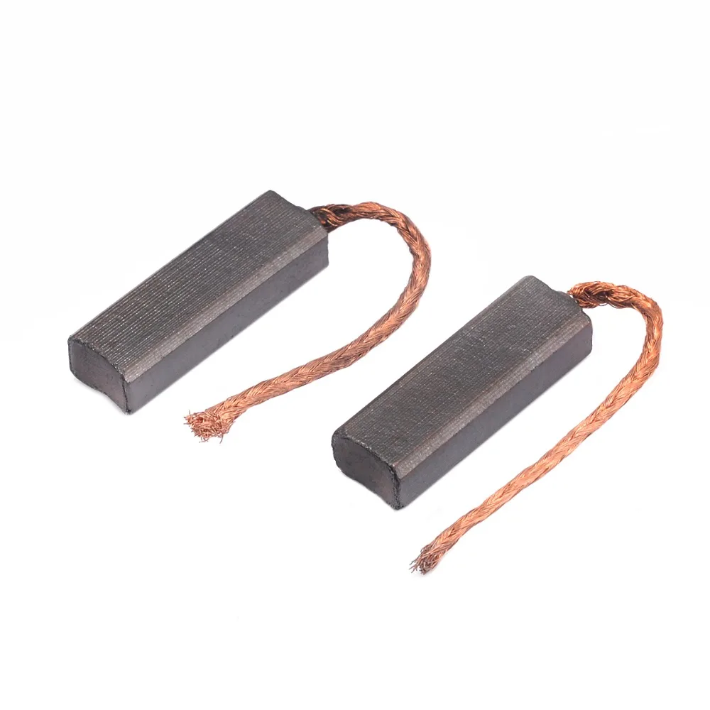 10pcs Conductive Copper Carbon Brushes Wire Leads 4.5*6.5*20mm for