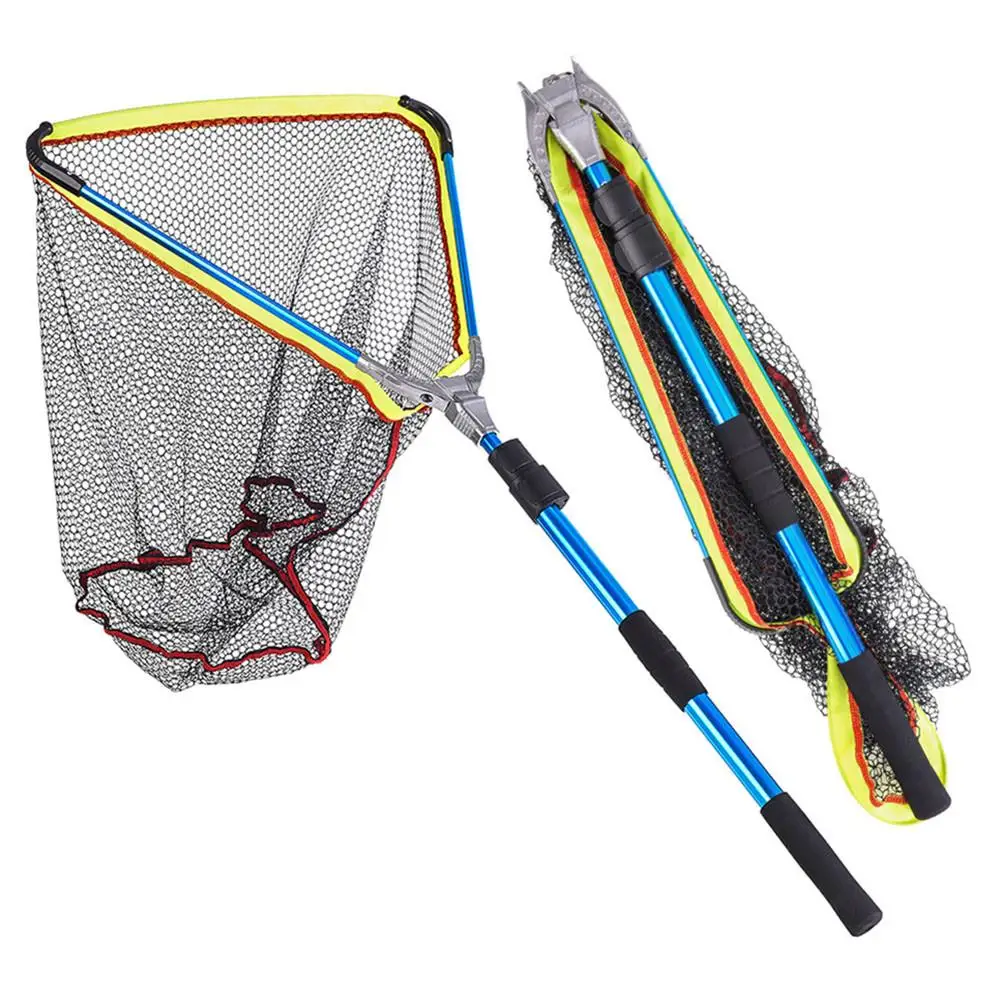

200cm Aluminum Alloy Telescoping Foldable Landing Net Pole Casting Network Trap Fishing Nets