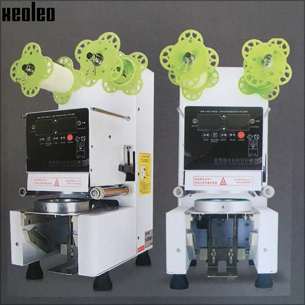 XEOLEO Full Automatic Cup sealer Cup Sealing machine Bubble tea machine for 9/9.5/8.8 PP/PE/Paper Milk tea/Coffee cup Boba Tea