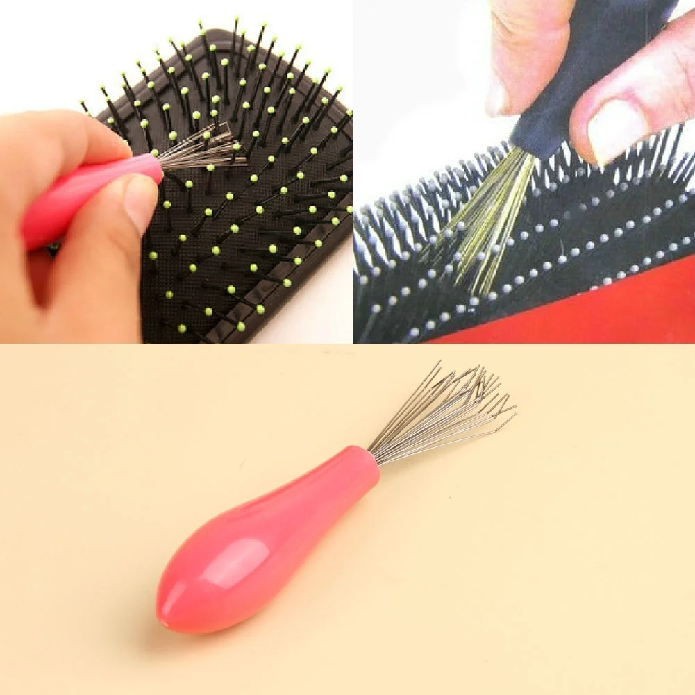 

Hot Sale Comb Hair Brush Cleaner Cleaning Remover Embedded Plastic Comb Cleaner Tool Random Color