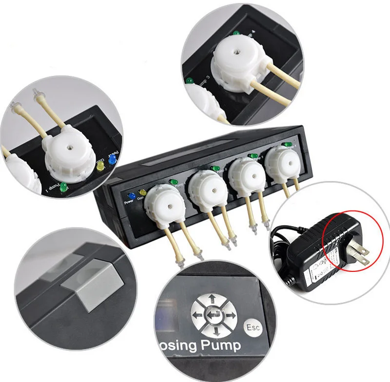 

Jebao DP-2 DP-3 DP-4 Automatic Dosing Pump Peristaltic Pump Aqurium Doser Pump for Marine Seawater Coral Reef Fish Tank