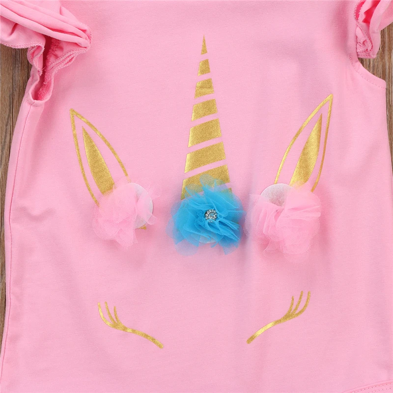 Lovely Newborn Infant Romper Kids Baby Girl Unicorn Romper Clothes Long Sleeve Ruffles Jumpsuits Clothes 2017 New Cute Body Suit Lovely Newborn Infant Romper Kids Baby Girl Unicorn Romper Clothes Long Sleeve Ruffles Jumpsuits Clothes 2017 New Cute Body Suit