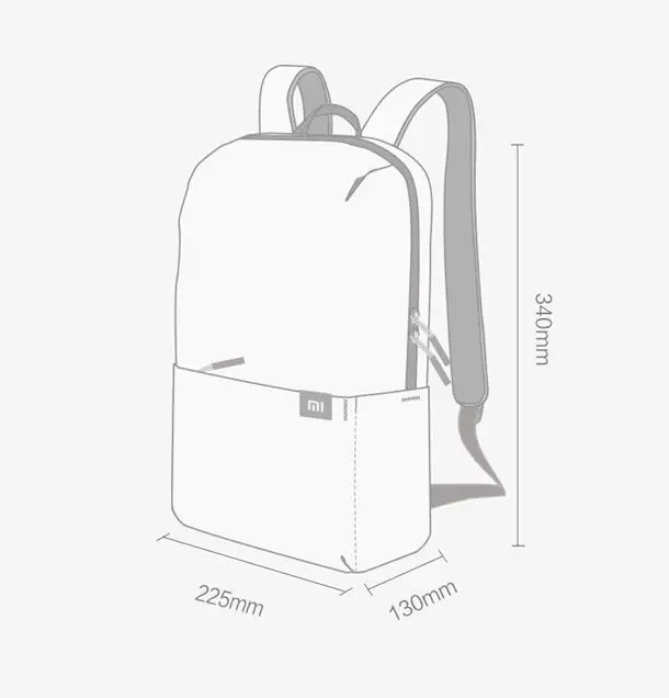 Рюкзак Xiaomi mijia компактный городской рюкзак унисекс объем 10 л для спорта и