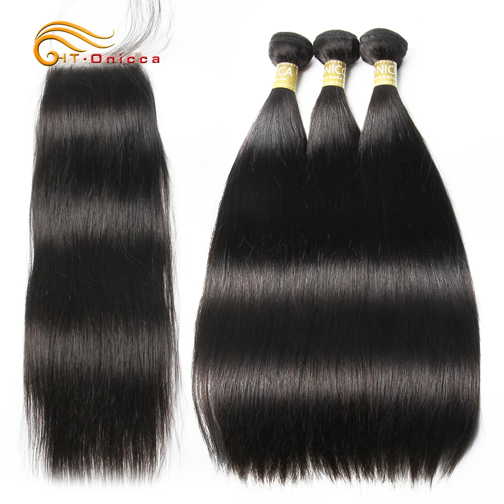 

Malaysian Hair Bundles With Closure Straight Hair Bundles With Closure Hair Extension Human Hair Bundles With Closure Non Remy