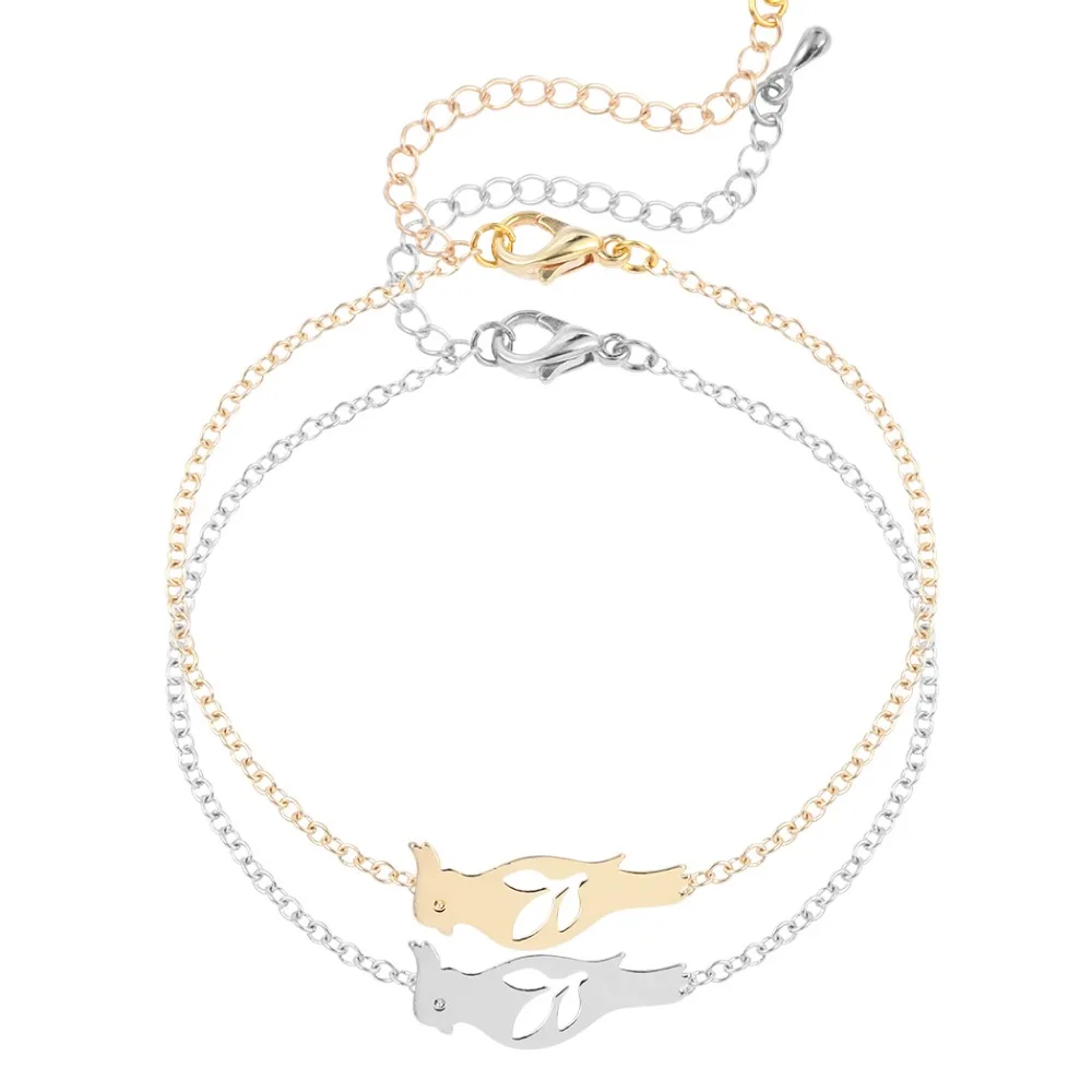

QIAMNI Lover's Best Gift Parrot Animal Bracelet Bird Bangle Minimalist Fashion Jewelry Gift for Girls and Women