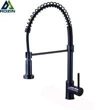 Bronze Black Kitchen Faucet Deck Mounted Mixer Tap 360 Degree Rotation Stream Sprayer Nozzle Kitchen Sink Hot Cold Taps(China)