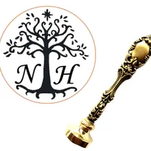 Винтаж индивидуальный логотип роскошные Воск уплотнительное штамп латунь павлин металлической ручкой подарочный набор