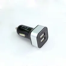 Universal square Dual USB Port 2.1A Car Charger 12V for apple iphone 7 6 6s plus 5 5s se 4 4s ipad Samsung huawei xiaomi meizu