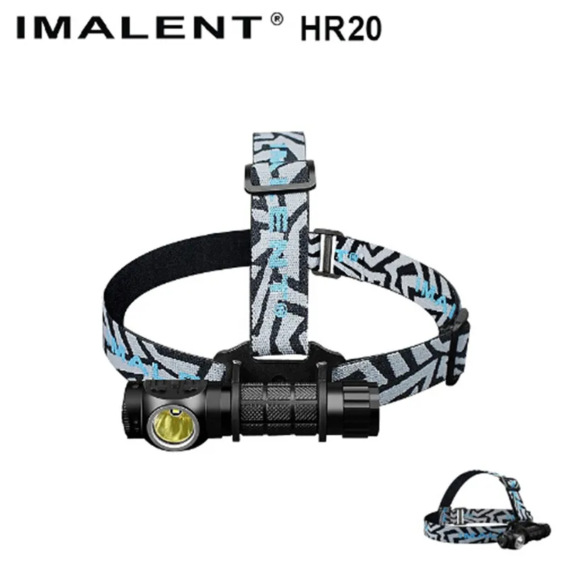 

IMALENT HR20 Cree XP-L Flashlight Touch 1000lm Led Headlamp w/USB Charging Port Tactical Headlight by 18650 Battery Self Defense