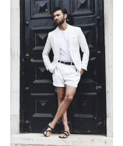 Avec Bal Image veste Quotidien Smokings Costume Usage Garçons Hommes Pantalon As Mariage custom Pantalon Plage D'été Costumes Made De D'honneur Blanc The Court Manteau Vintage fBwxTt4zq