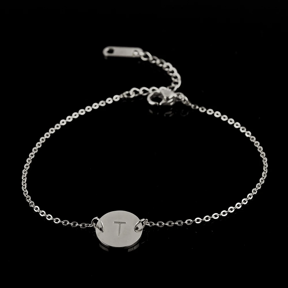 ZUUZ браслеты детские ювелирные изделия Аксессуары Шарм серебро лучшая пара дружбы буквы T id браслет в виде цепочки браслет