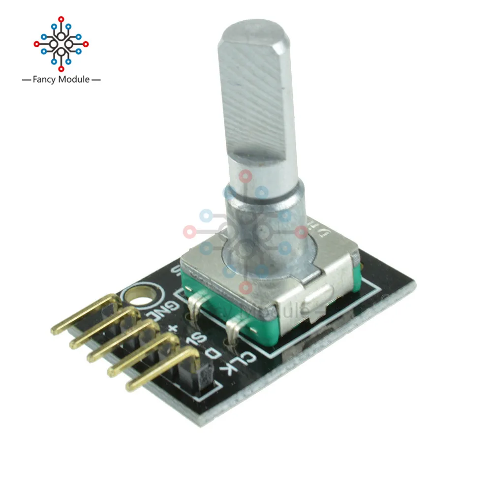 

KY-040 360 Degrees Rotary Encoder Module Compatible Brick Sensor Module Switch Development Board With Pins For Arduino