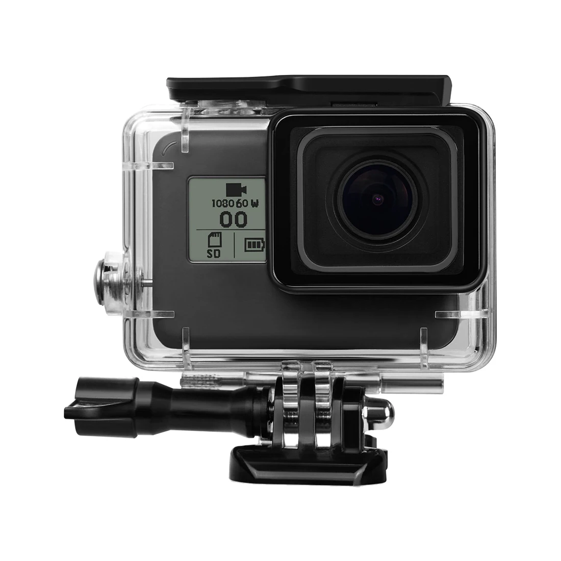 45M Underwater Waterproof Protective Housing Case with Quick Release Mount and Thumbscrew for GoPro HERO 5 Action Camcorder