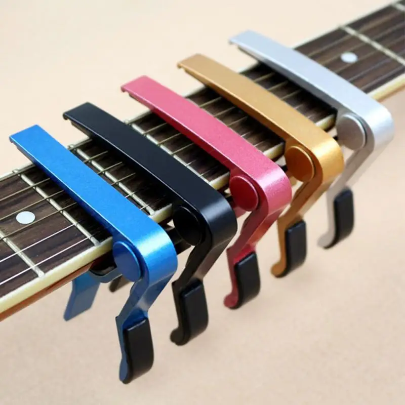Jessicadaphne Aleaci/ón de Aluminio Metal Capo Guitarra Cambio r/ápido Clamp Clave Ac/ústica Guitarra cl/ásica Capo para Herramienta de Ajuste de Tono