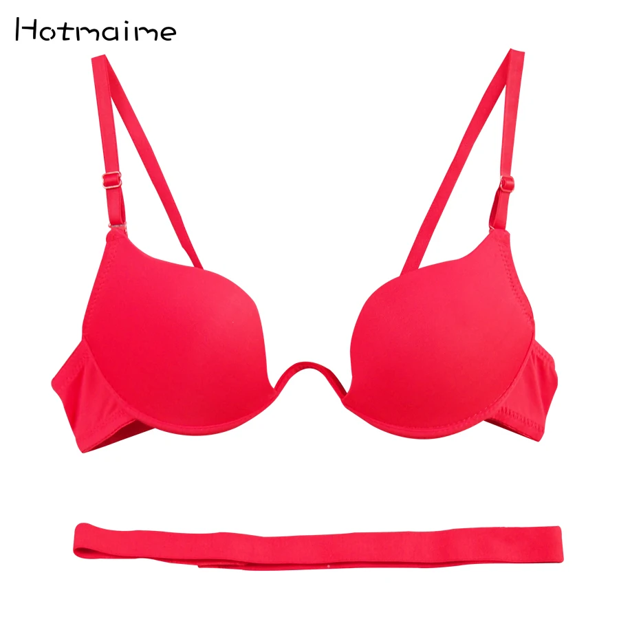 

Top quality plunge bra seamless candy color women's lingerie push up underwire girl underwear sexy everyday hot bras 7 colors