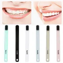 1 шт. зубная щетка Экологичная бамбуковая Мягкая зубная щетка для взрослых средняя бамбуковая зубная щетка высокое качество инструменты для ухода за полостью рта 6 цветов