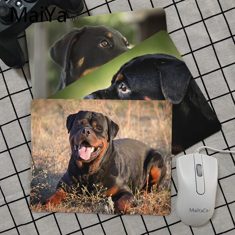 

Maiya High Quality rottweiler dog Animal Anti-Slip Durable Silicone Computermats Smooth Writing Pad Desktops Mate mouse pad