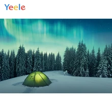 Yeele Landscape Ice Snow World Aurora Painting Photography Backdrops Personalized Photographic Backgrounds For Photo Studio kate winter backdrops photography ice snow tree scenery photo shoot white forest world backdrops for photo studio