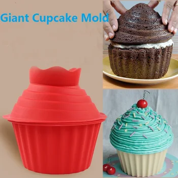 

High Quality Silicone Giant Cupcake Mold 3 PCS Big Top Cupcake Silicone Mould Heat Resistant Bake tools Baking Maker