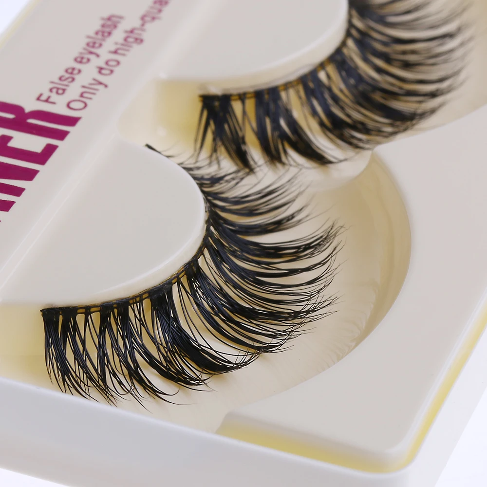 

1 Pair Real Mink Natural Long Thick False Eyelashes Makeup Extension Beauty Tool Fake Eye Lashes