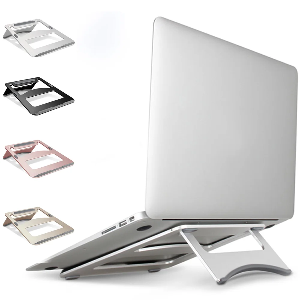 

Laptop Stand Portable Tablet Holder Aluminium Laptop Stands For MacBook Air Mac Book Pro 120 Degree Tablet Mount Soporte