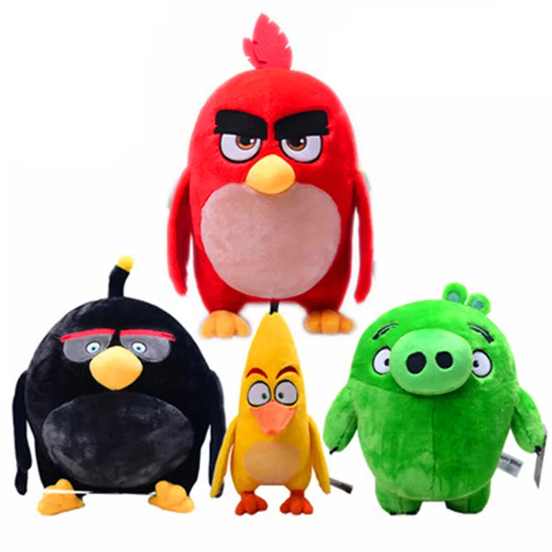 

4pcs Cute Terence Bomb Chuck pig Bird plush toy yokai series doll